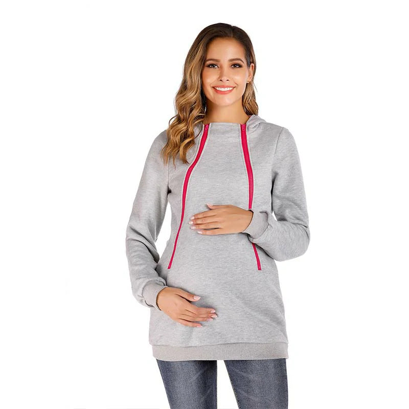 2 in 1 Kangaroo Maternity Hoodie