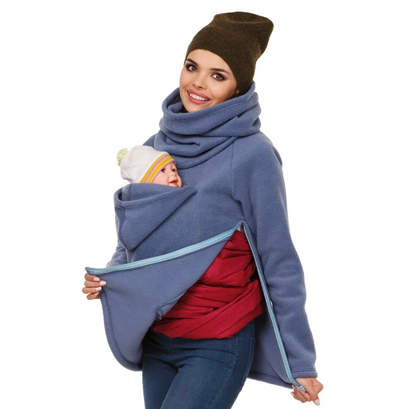 2 in 1 Maternity Jacket Baby Carrier Sweatshirt