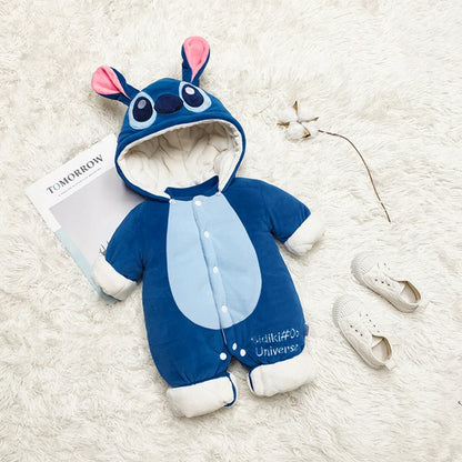 Newborn Winter Plush Rompers