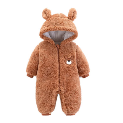 Baby Cartoon Bear Winter Onesie