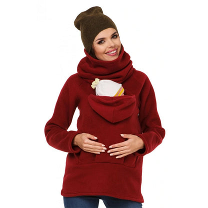 2 in 1 Maternity Jacket Baby Carrier Sweatshirt