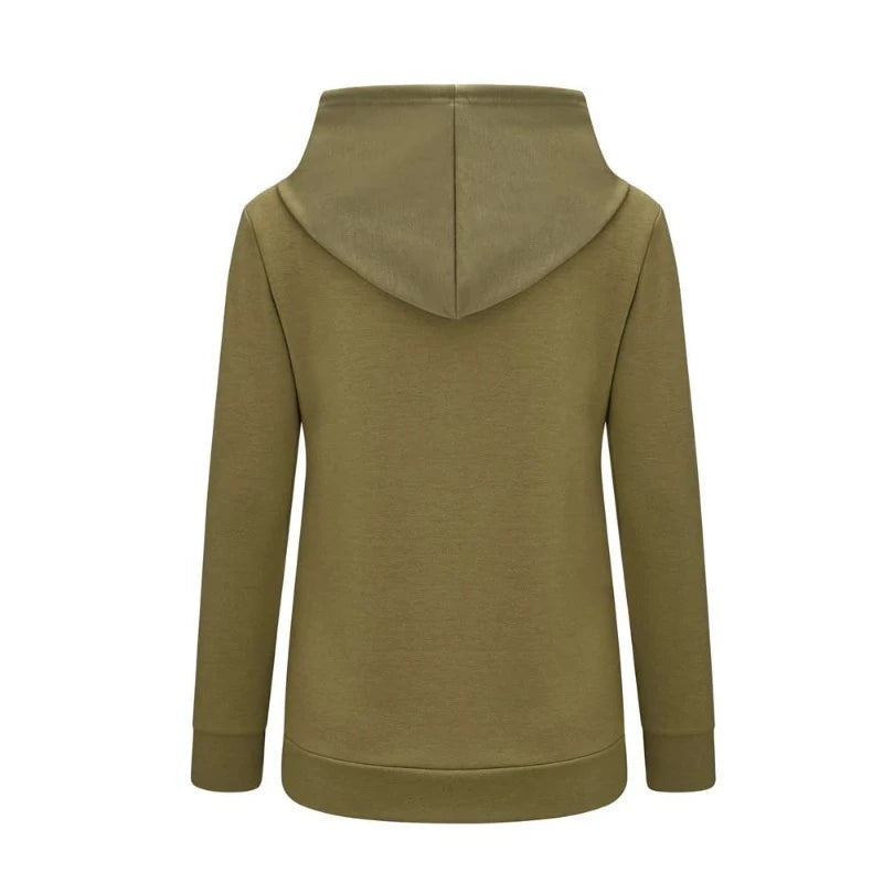 Solid Color Nursing Hooded Sweater