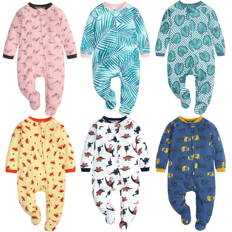 Newborns Print Rompers Footies