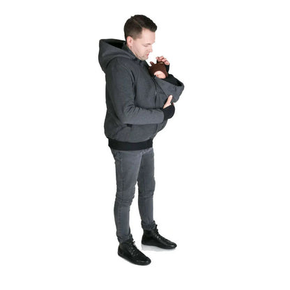 2-in-1 Multifunctional Kangaroo Dad Hooded Sweater