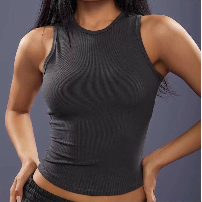 FCII-THREADED TANK TOP WITH CHEST PADS