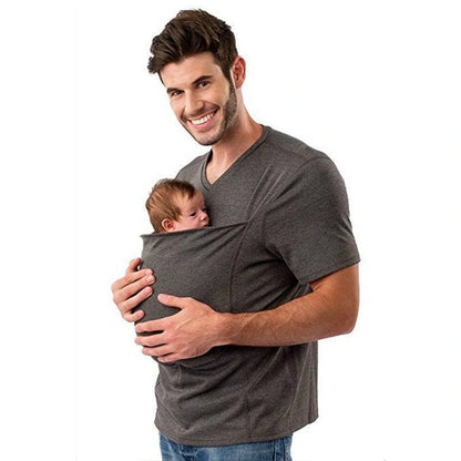 Kangaroo T-Shirt Baby Carrier Shirt for Men and Women