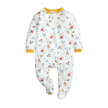 Newborns Print Rompers Footies