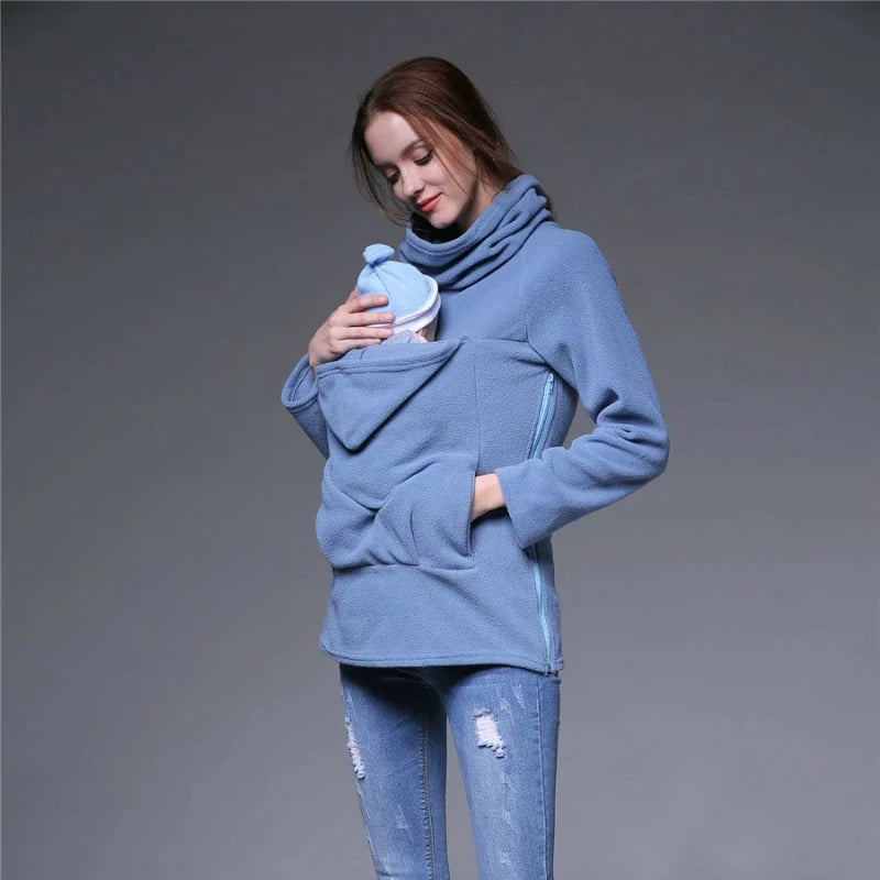 2 in 1 Maternity Jacket Baby Carrier Sweatshirt