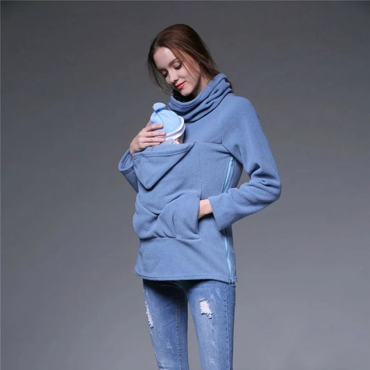 2 in 1 Maternity Jacket Baby Carrier Sweatshirt