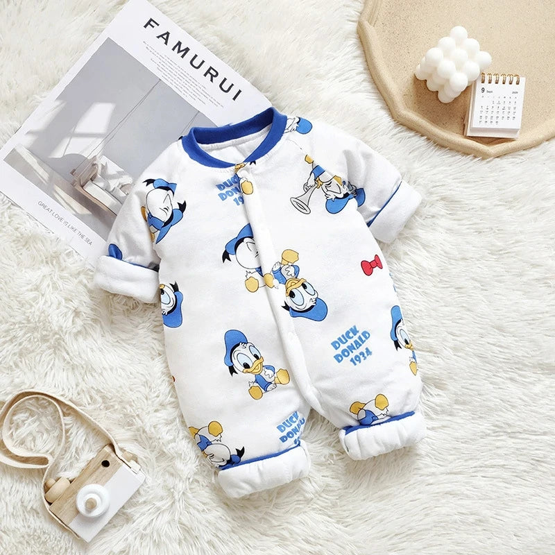 Newborns Winter Thermal Jumpsuits