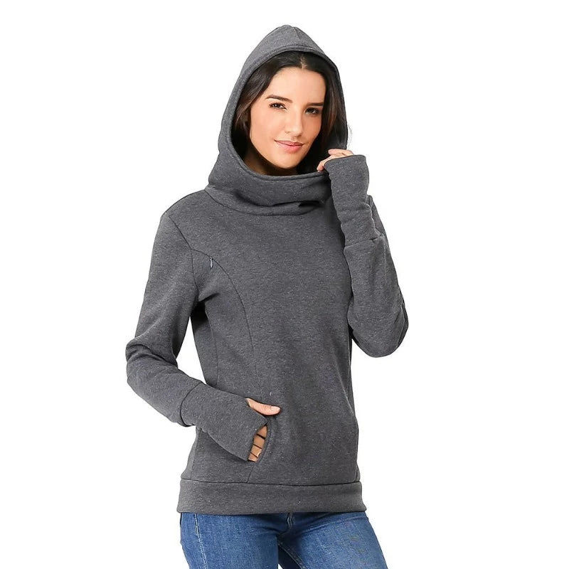 Maternity Hoodie Nursing Sweater