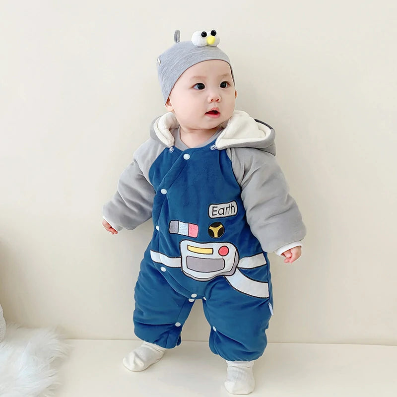 Newborn Winter Plush Rompers