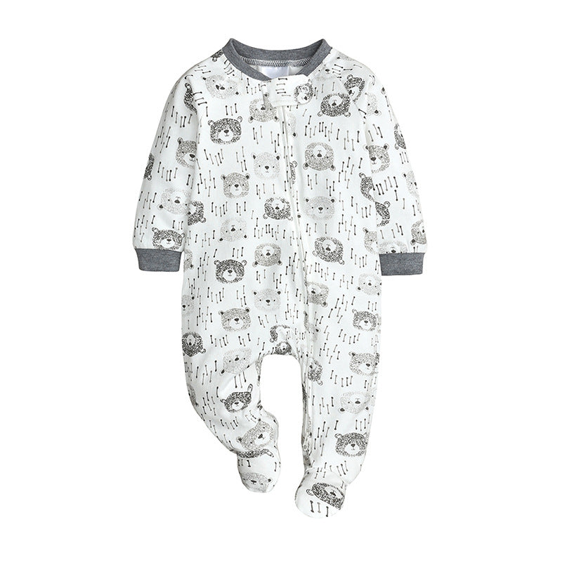 Newborns Print Rompers Footies