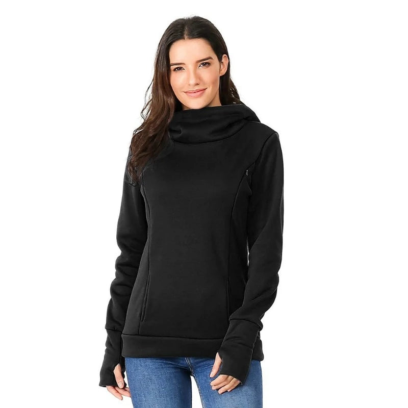 Maternity Hoodie Nursing Sweater