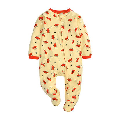 Newborns Print Rompers Footies