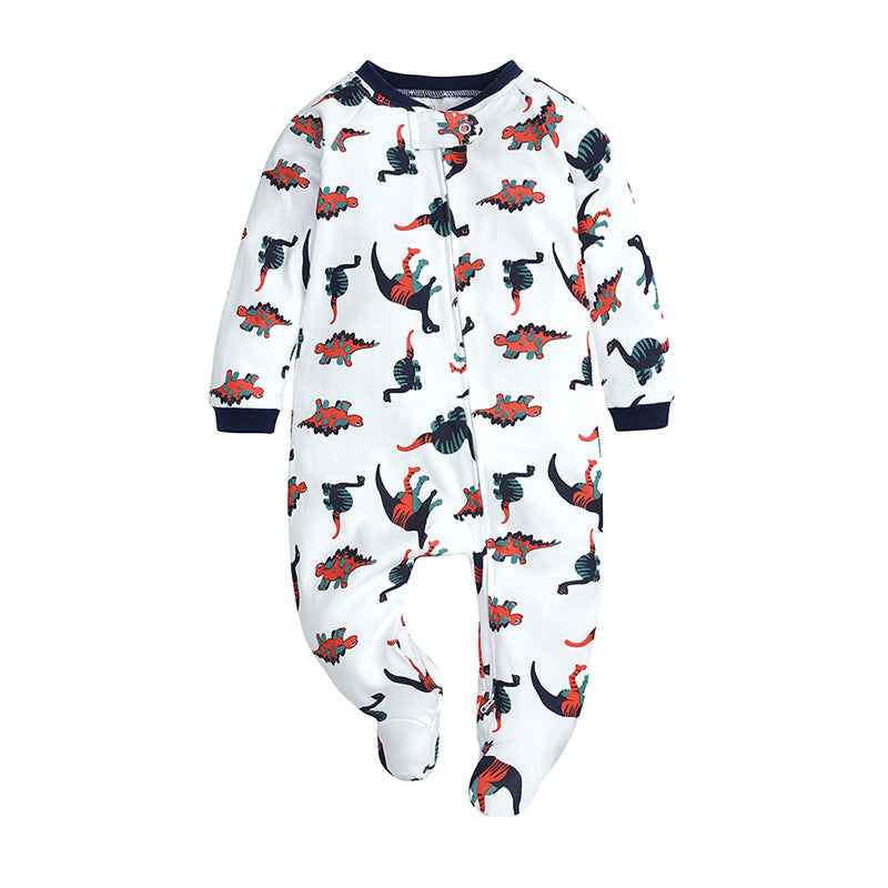 Newborns Print Rompers Footies