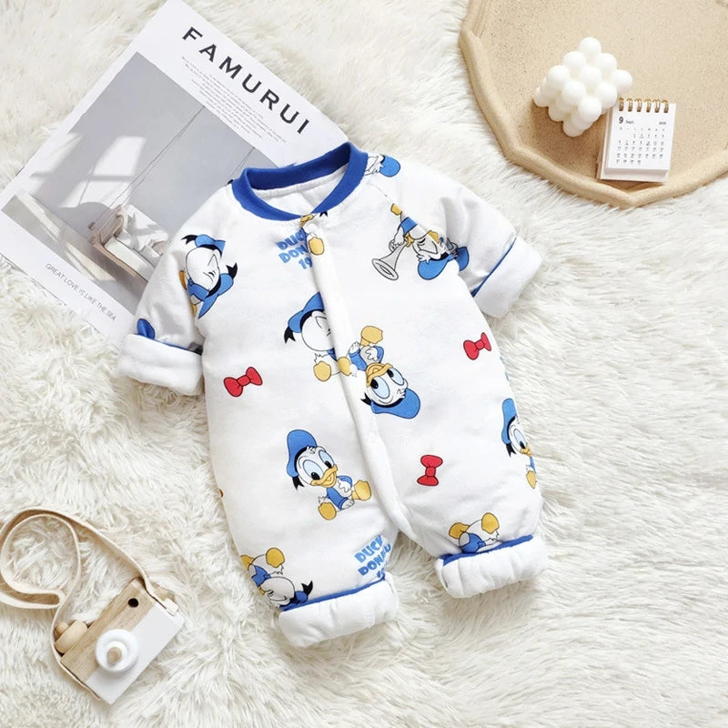 Newborns Winter Thermal Jumpsuits