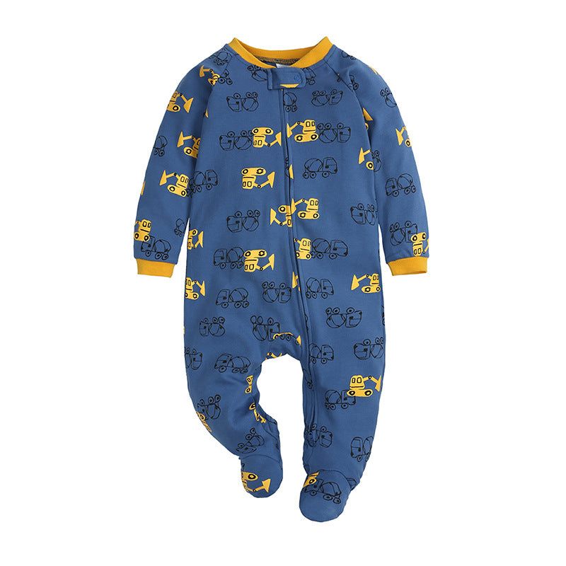 Newborns Print Rompers Footies