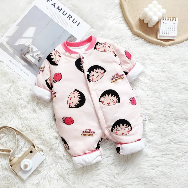 Newborns Winter Thermal Jumpsuits