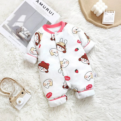 Newborns Winter Thermal Jumpsuits