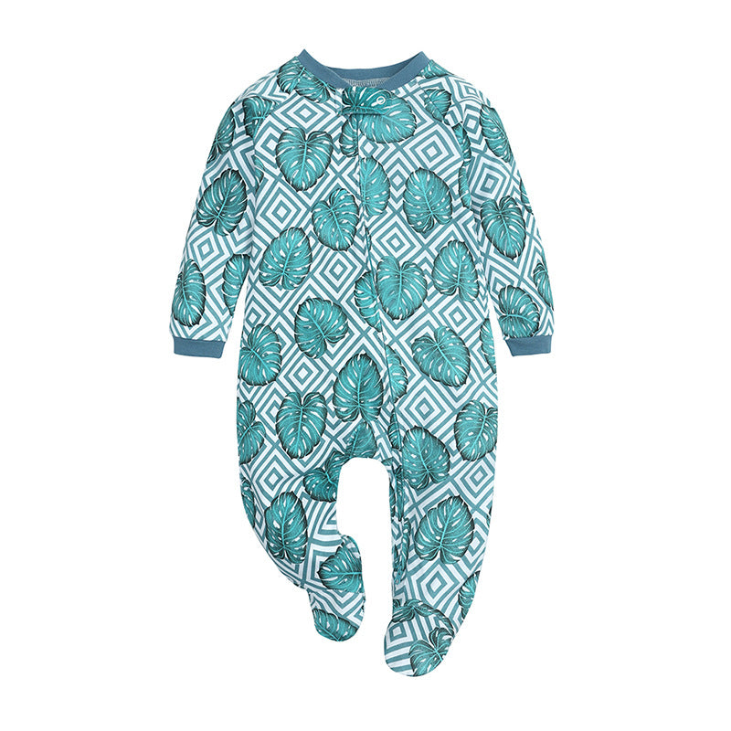 Newborns Print Rompers Footies