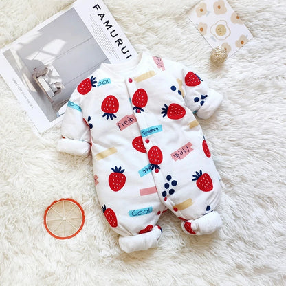 Newborns Winter Thermal Jumpsuits