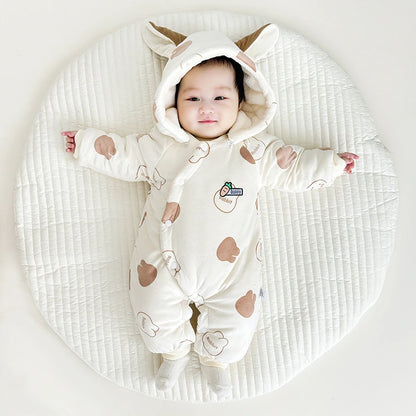 Newborn Winter Plush Rompers