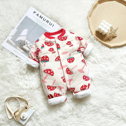 Newborns Winter Thermal Jumpsuits