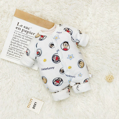 Newborns Winter Thermal Jumpsuits