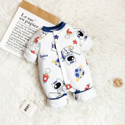 Newborns Winter Thermal Jumpsuits