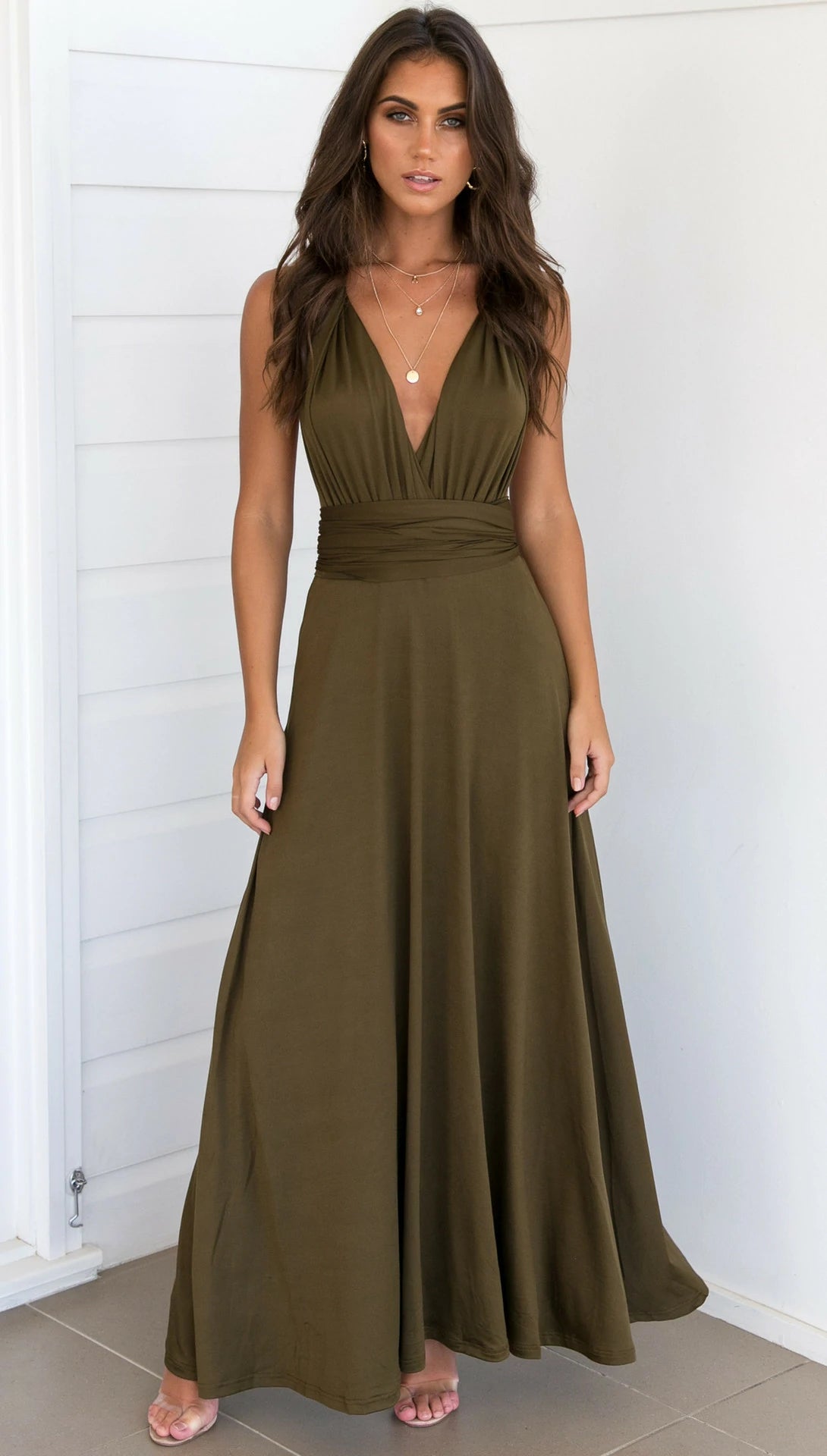 LOTUS ROOT STARCH SEXY MAXI DRESS