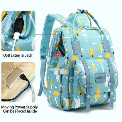 Blue Travel Backpack Baby Diaper Bag