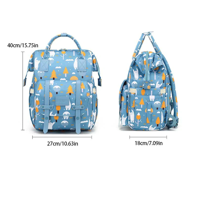 Blue Travel Backpack Baby Diaper Bag