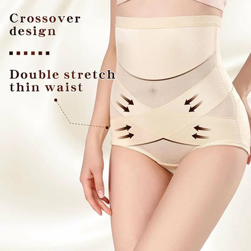 High Waisted Cross Hip Shapewear