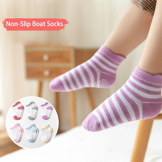 6 Pairs Anti Slip Baby Ankle Socks