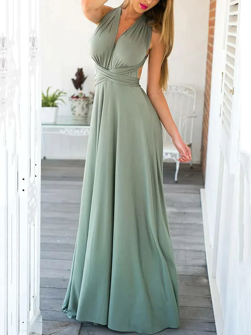 LIGHT PURPLE SEXY MAXI DRESS