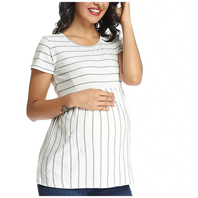 O-NECK T-SHIRT MATERNITY TOPS