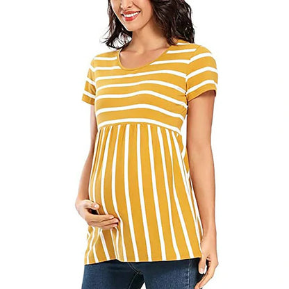 O-NECK T-SHIRT MATERNITY TOPS