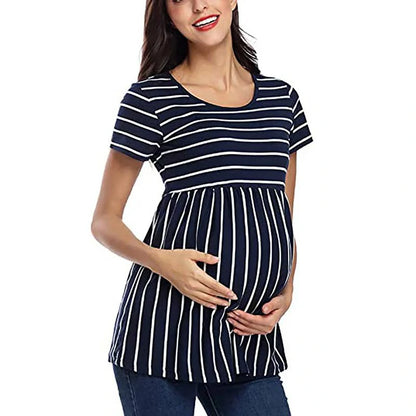 O-NECK T-SHIRT MATERNITY TOPS