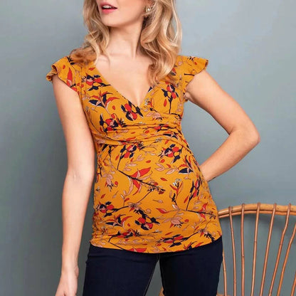 PRINTED MATERNITY NURSING T-SHIRT