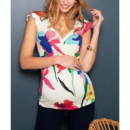 PRINTED MATERNITY NURSING T-SHIRT