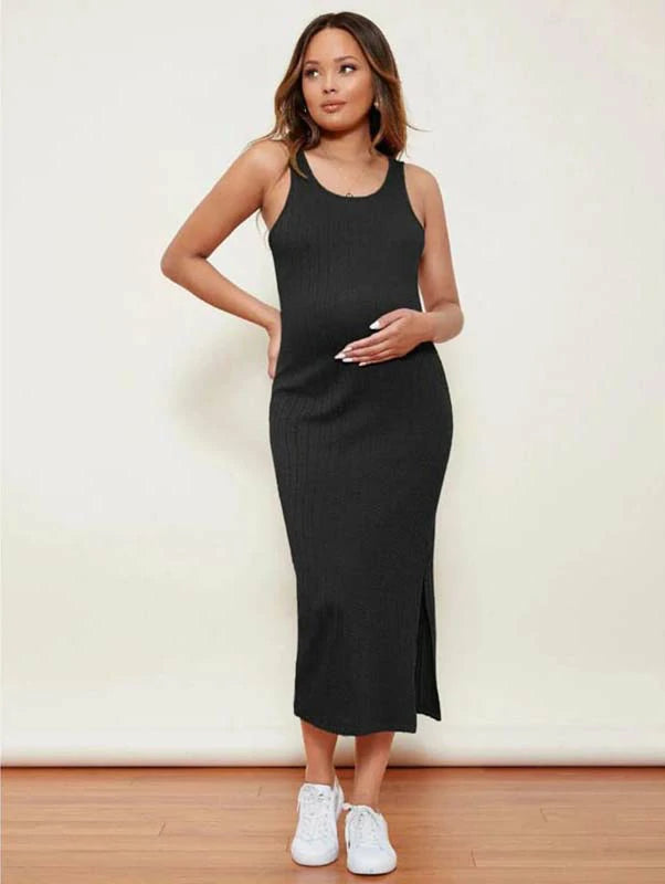 MATERNITY KNITTED LONG DRESS