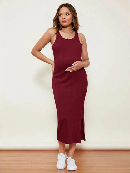 MATERNITY KNITTED LONG DRESS