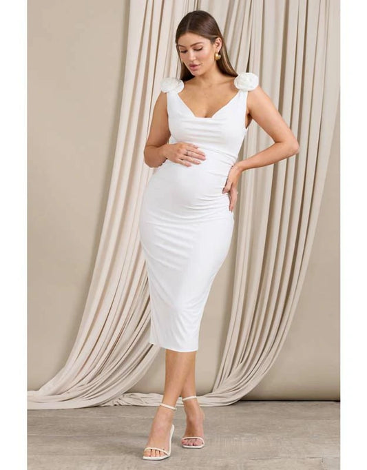 MATERNITY MIDI DRESS