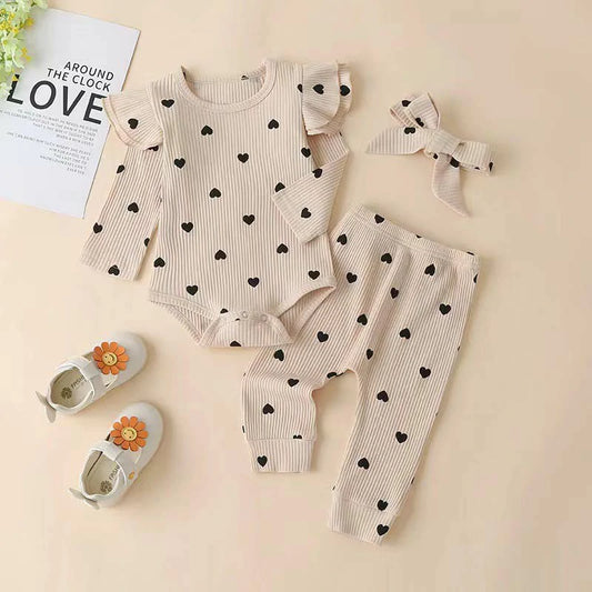 Baby Girl Clothes Ruffle Long Sleeve Bodysuits