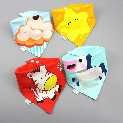 5Pcs Organic Baby Bandana Drool Bibs