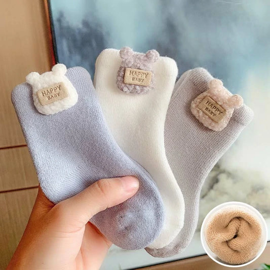 3 Pairs Newborn Cotton Socks