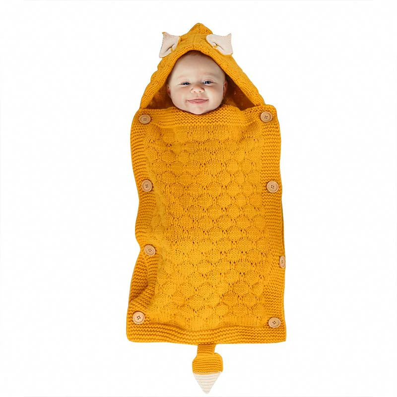 Baby Swaddle Blanket Knitted Sleeping Bag