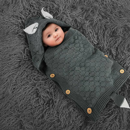 Baby Swaddle Blanket Knitted Sleeping Bag