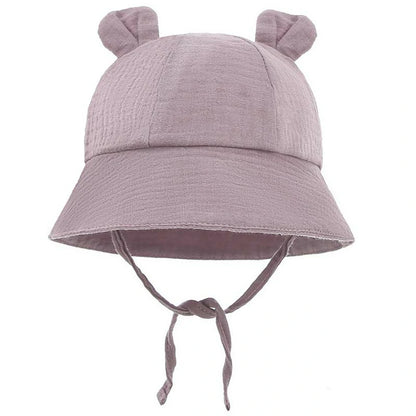 Baby Sun Hat- with Cute Bear Ears